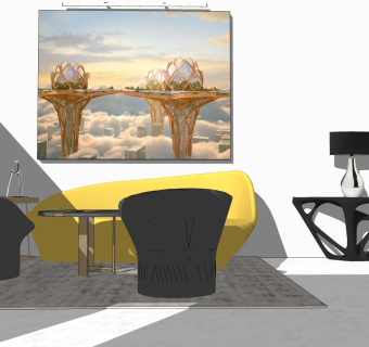 精品客厅设计家具模型 (81)